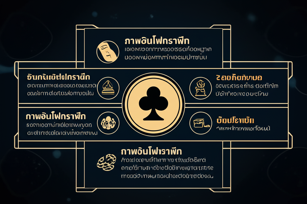 ภาพอินโฟกราฟิกแสดงขั้นตอนการตรวจสอบใบอนุญาตและความปลอดภัยของเว็บคาสิโน