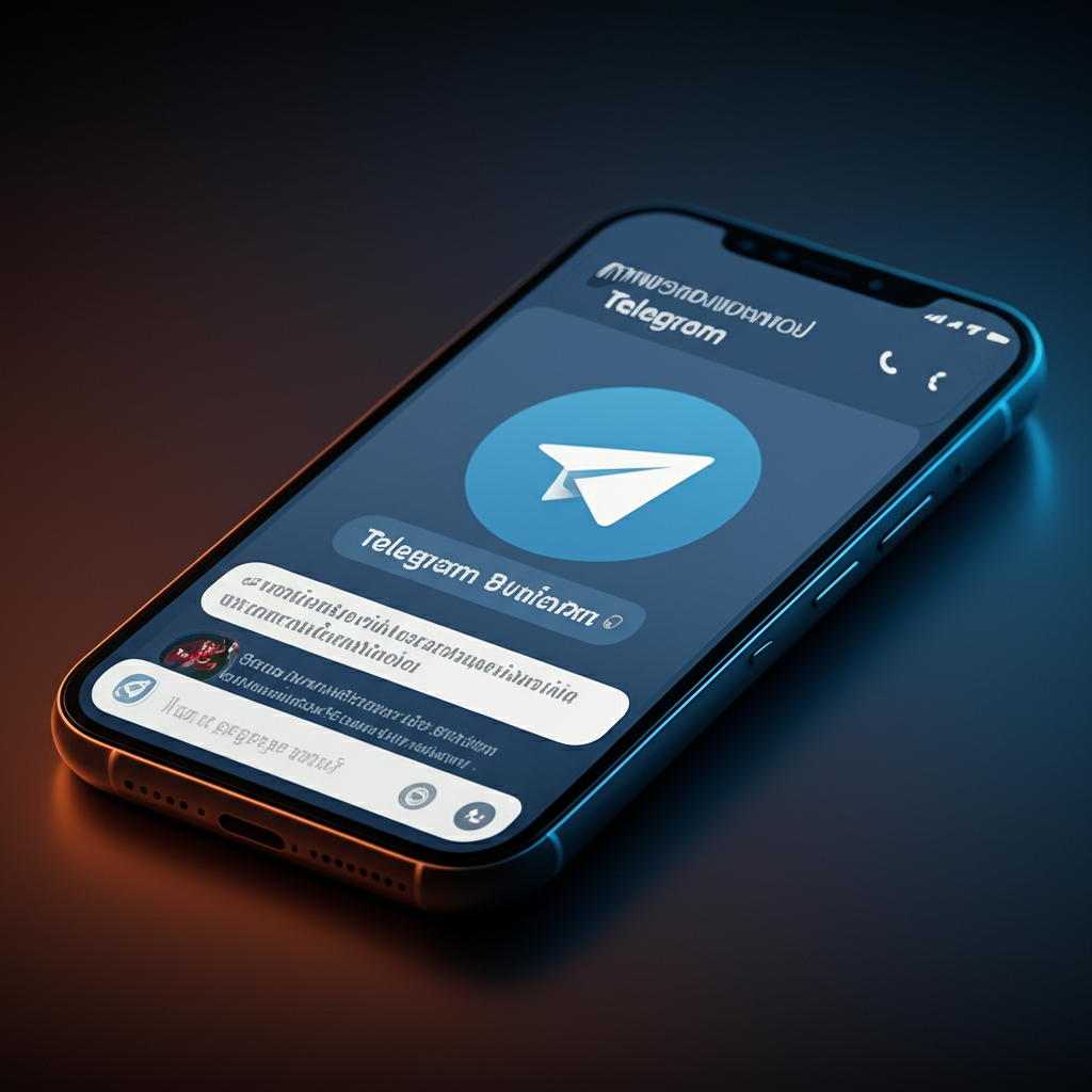 ภาพประกอบแสดงแอปพลิเคชัน Telegram บนมือถือพร้อมอินเทอร์เฟซของบอทคาสิโนคริปโตที่ใช้งานง่าย
