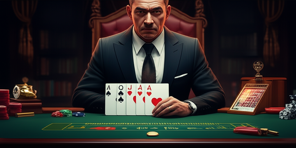 แผนภูมิแสดงเปอร์เซ็นต์โอกาสชนะของการเดิมพันฝั่งเจ้ามือ ผู้เล่น และเสมอ