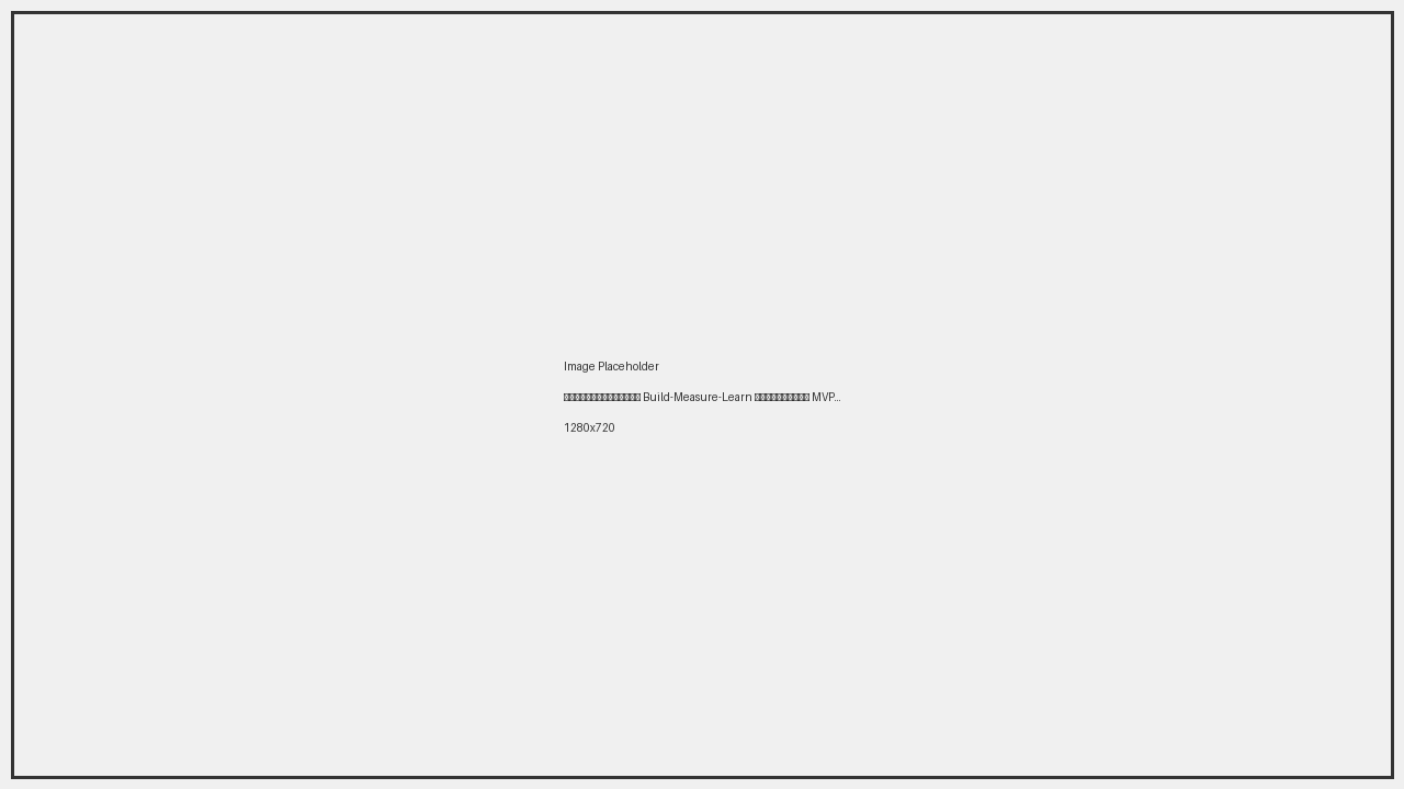 แผนภาพแสดงวงจร Build-Measure-Learn ของหลักการ MVP