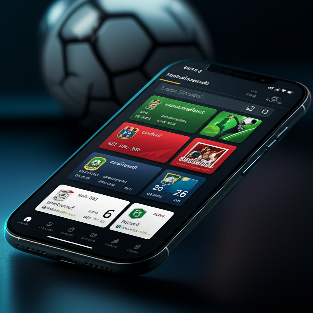 ภาพหน้าจอสมาร์ทโฟนแสดงแอพพลิเคชันดูผลบอลสดหลายตัวพร้อมกราฟและสถิติ