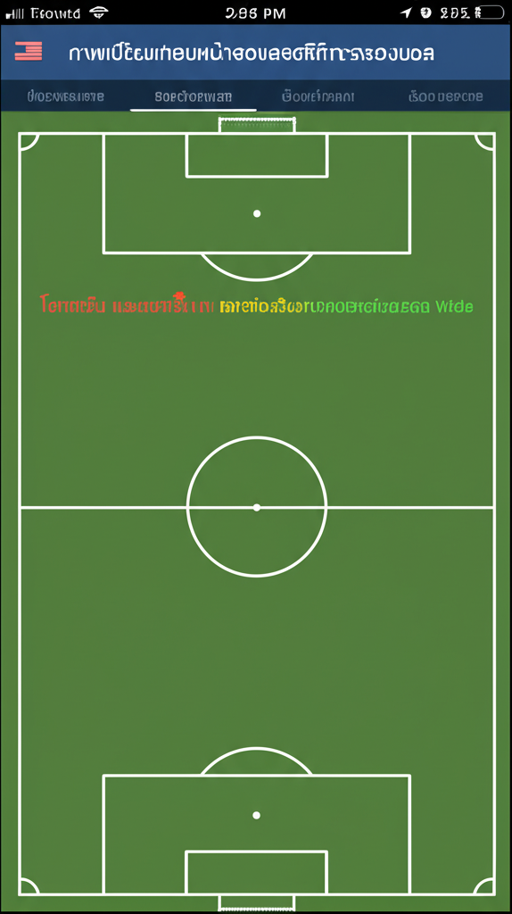 ภาพเปรียบเทียบหน้าจอแสดงสถิติการครองบอล โอกาสยิง และแผนที่ความร้อนจากแอพผลบอลสด