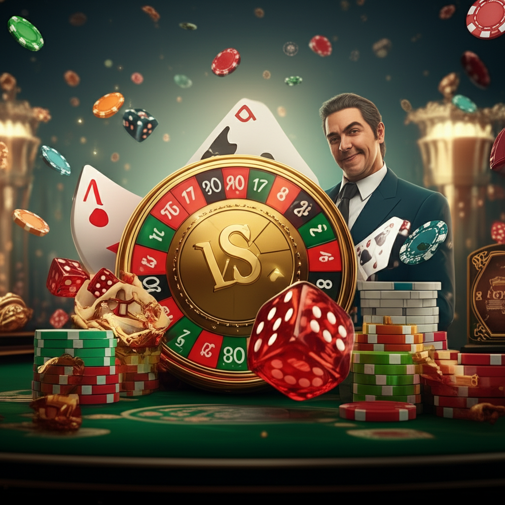 อินโฟกราฟิกแสดงประเภทโบนัสคาสิโนต่างๆ พร้อมไอคอนและคำอธิบายสั้นๆ