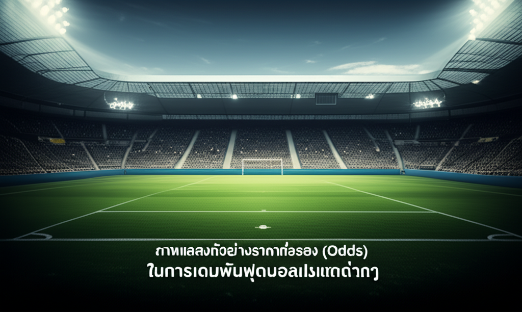 ภาพแสดงตัวอย่างราคาต่อรอง (Odds) ในการเดิมพันฟุตบอลประเภทต่างๆ