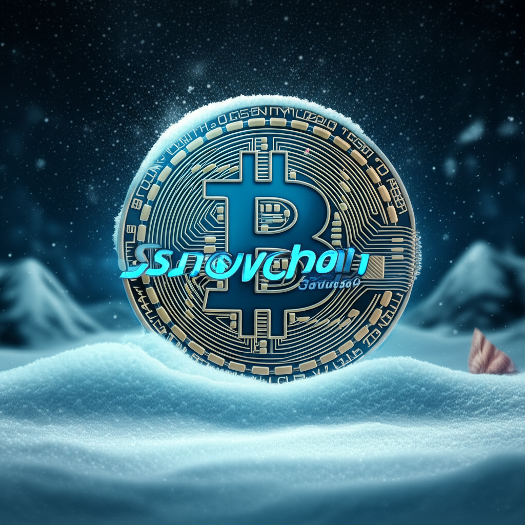 ภาพประกอบธีมฤดูหนาวและคริปโตเคอร์เรนซีของแคมเปญ Snowchain Season บน Casinobet